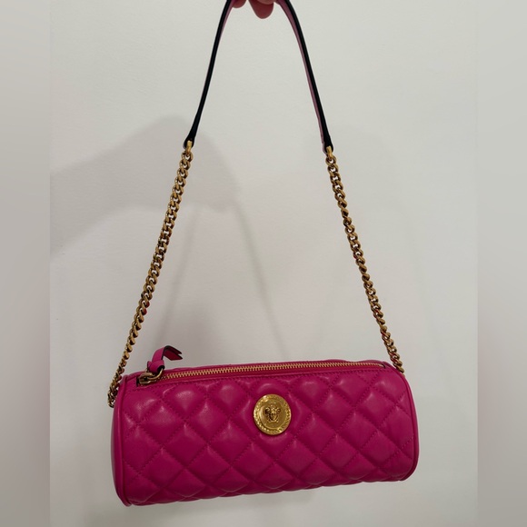 Versace Handbags - VESARCE Pink quilted Shoulder Bag